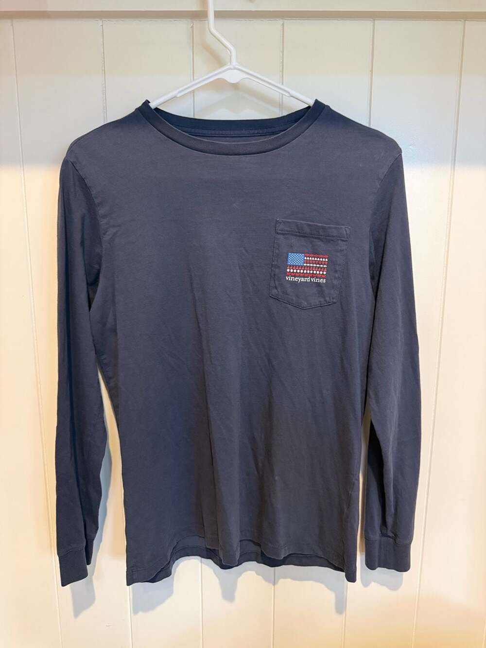 Vineyard Vines Nautical Flag Long Sleeve Pocket T-Shirt Youth Large